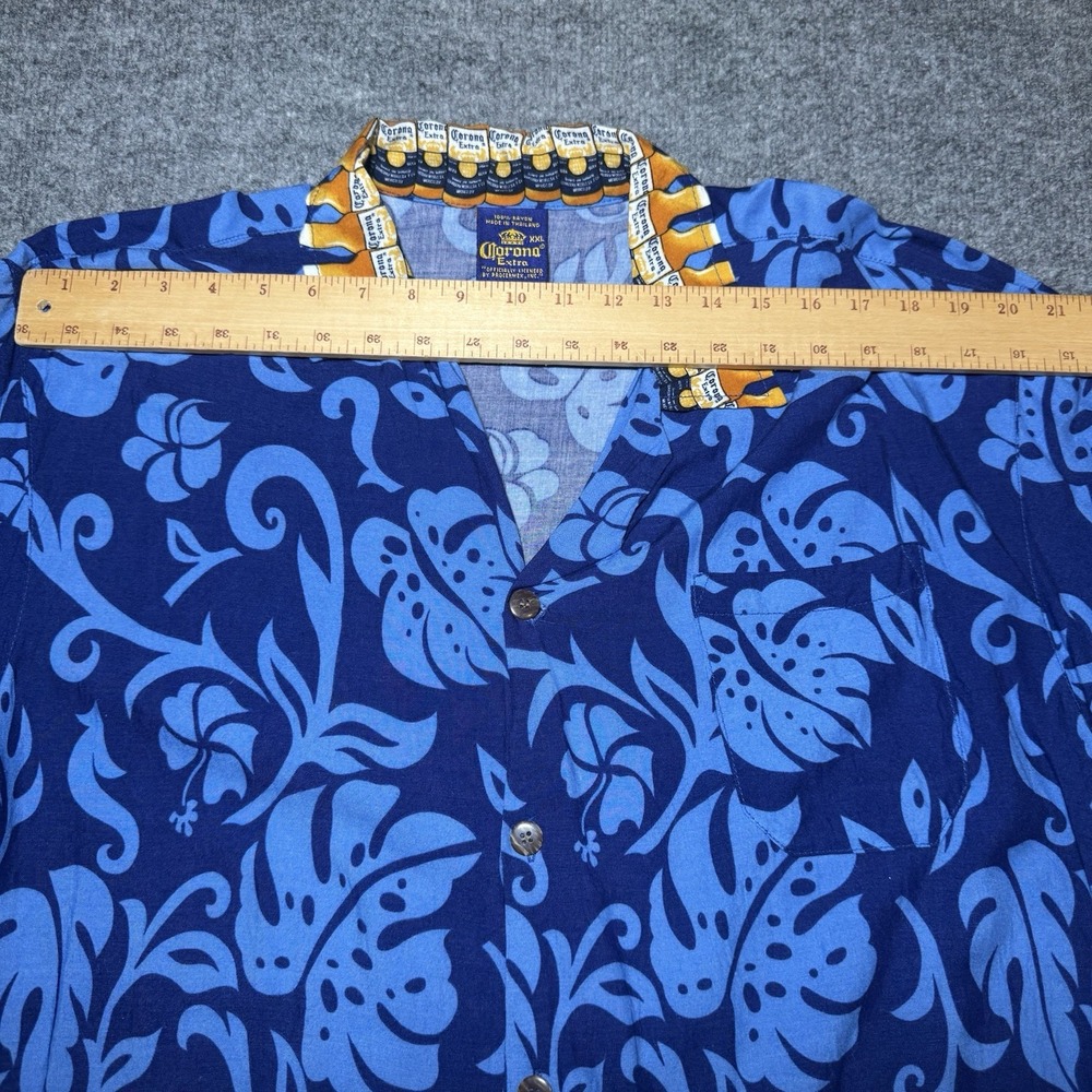 Lot of 2 Corona Beer Hawaiian Shirt Men 2XL Button Up Tropical‎ Beach Vacation - Picture 11 of 13
